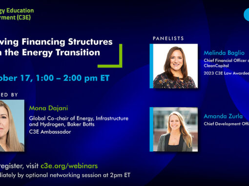 Evolving Financing Structures in the Energy Transition