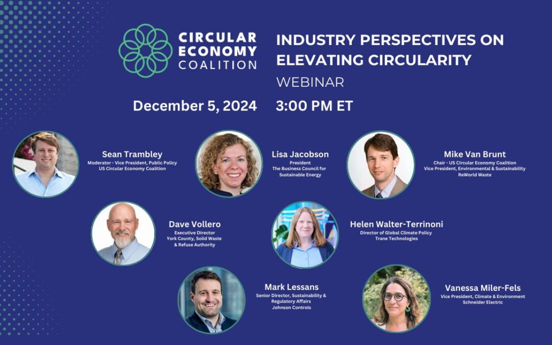 Industry Perspectives on Elevating Circularity