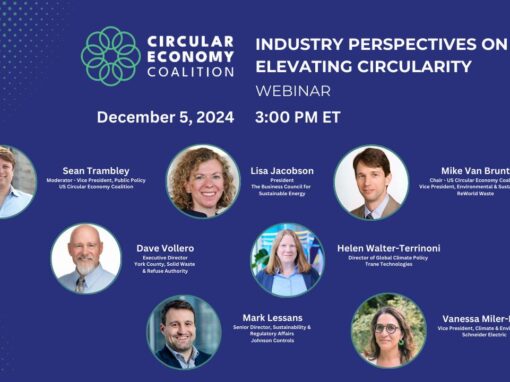 Industry Perspectives on Elevating Circularity