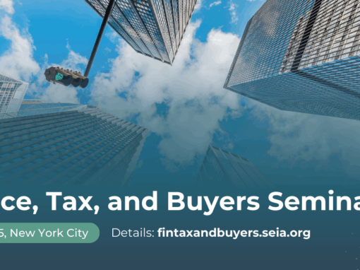 SEIA Finance, Tax, and Buyers Seminar
