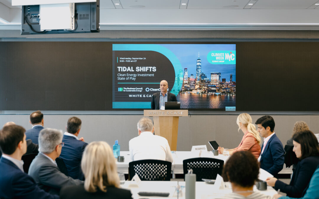 Tidal Shifts: Clean Energy Investment State of Play