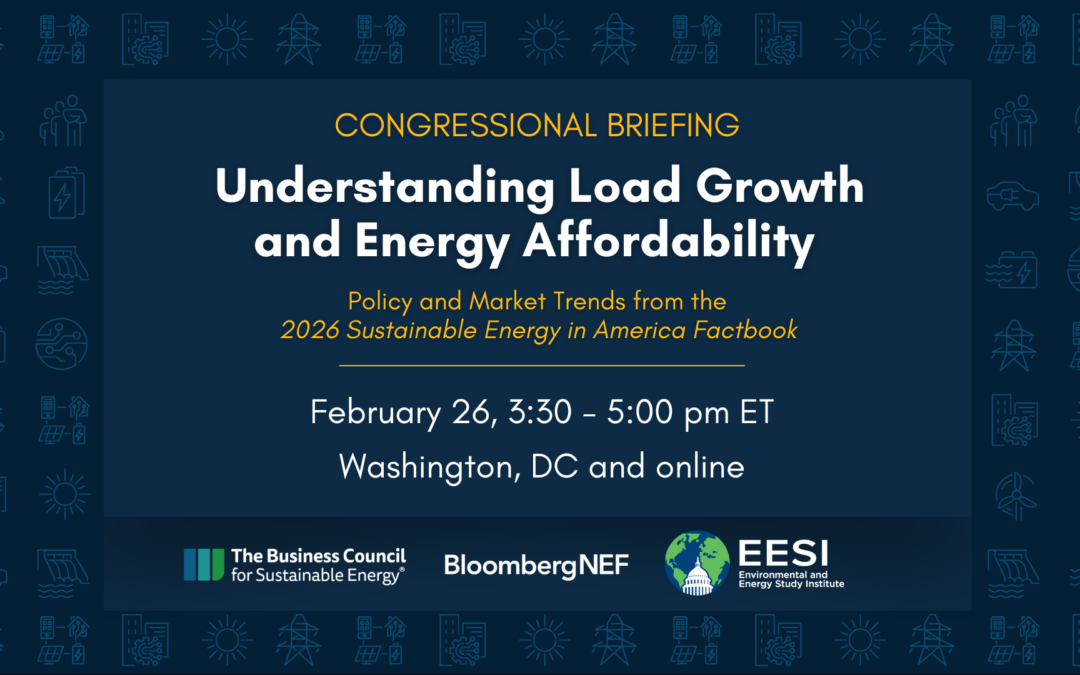 2026 Sustainable Energy in America Factbook Hill Briefing