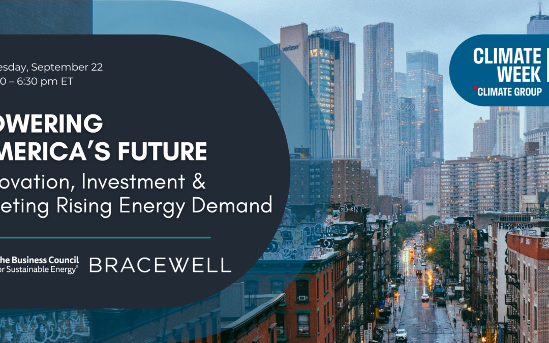 Powering America’s Future: Innovation, Investment and Meeting Rising Energy Demand