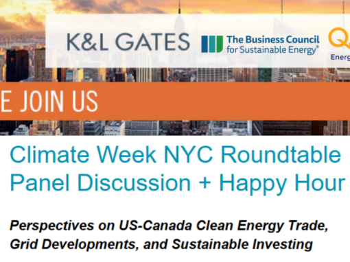 Perspectives on U.S.-Canada Clean Energy Trade, Grid Developments, and Sustainable Investing